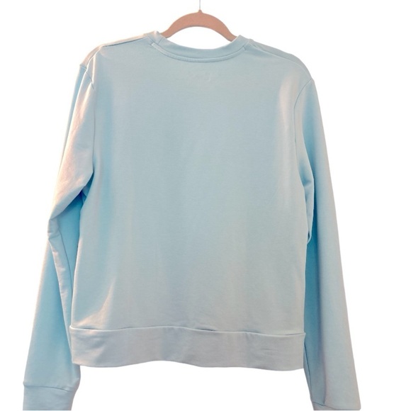 UNDER ARMOUR lightweight sweatshirt, blue, loose fit Medium, pockets. Crew neck - Picture 2 of 5